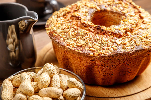 Peanut Butter Sweet Bread stock photo