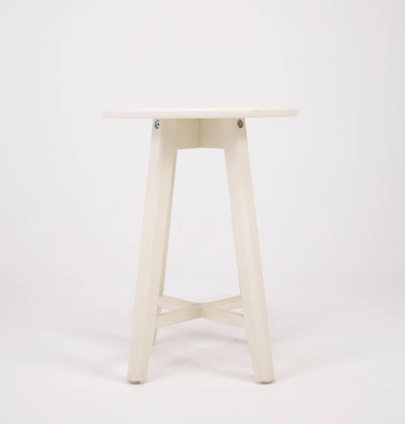 istock White wooden stool on white isolated background_2 1168023343