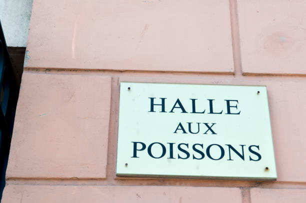 istock Fish Market Sign in Fance 1168026157