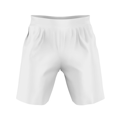 Men Sport Pants isolated on white background. 3D render