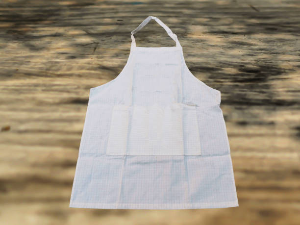 White apron Mock-up.clean apron. Vintage restaurant identity mock up, black edition