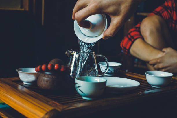 istock pours tea Chinese tea ceremony 1168031908