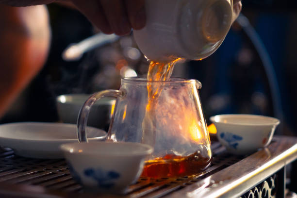 istock pours tea Chinese tea ceremony 1168031974