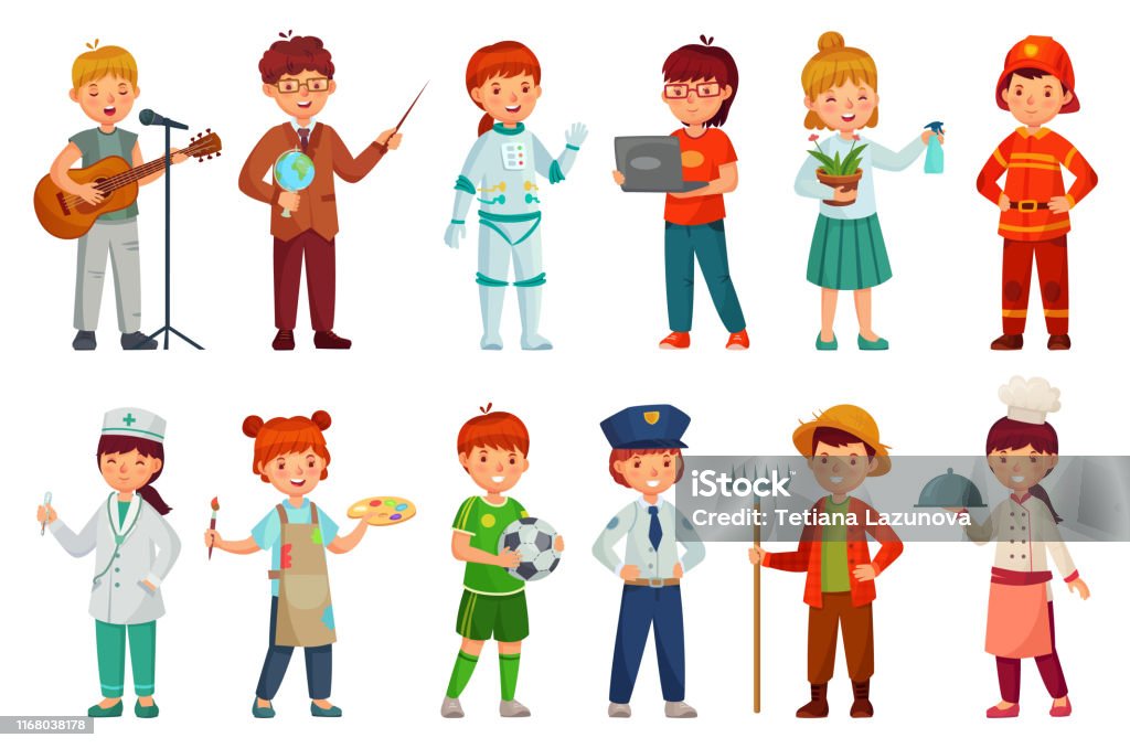 Ilustración de Trabajadores De Niños Uniforme Profesional De Niños Policía  Niño Y Bebé Trabajo Profesiones Dibujos Animados Conjunto Vectorial y más  Vectores Libres de Derechos de Niño - iStock