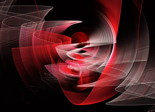 istock Abstract color dynamic background with lighting effect. Fractal spiral. Fractal art 1168040938