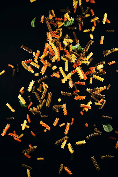 istock Fusilli Tricolore Macaroni Pasta Food Explosion 1168042149