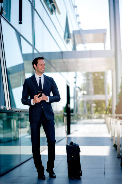 istock Handsome  man arriving at the hotel 1168049029