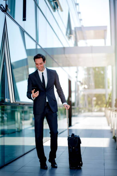 istock Handsome  man arriving at the hotel 1168049335