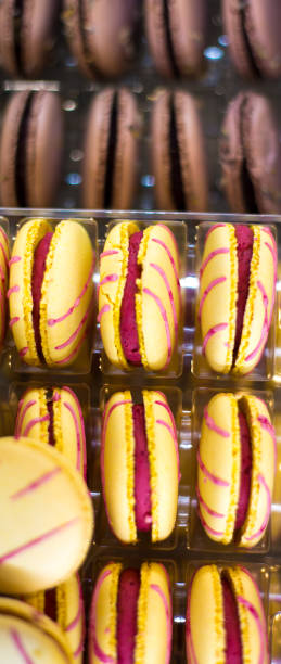 istock Rows of Macaroons, Overhead Close-Up 1168054325