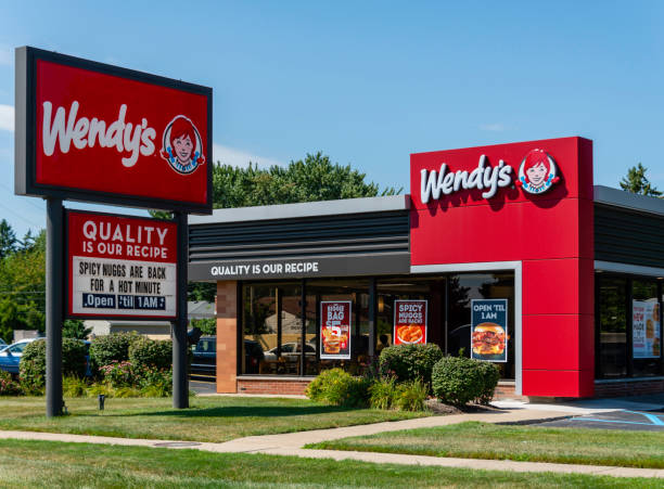 Wendy's Hamburgers stock photo