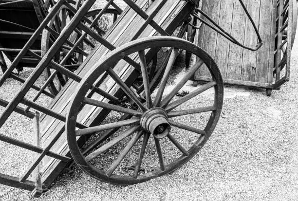 Photo of Vintage wooden wagonwheels