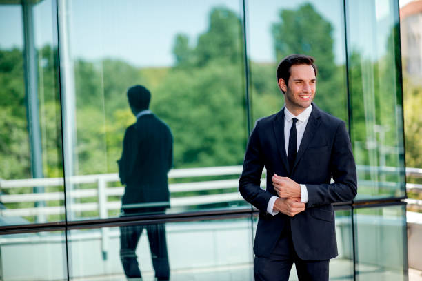 istock Portrait of confident businessman 1168063019