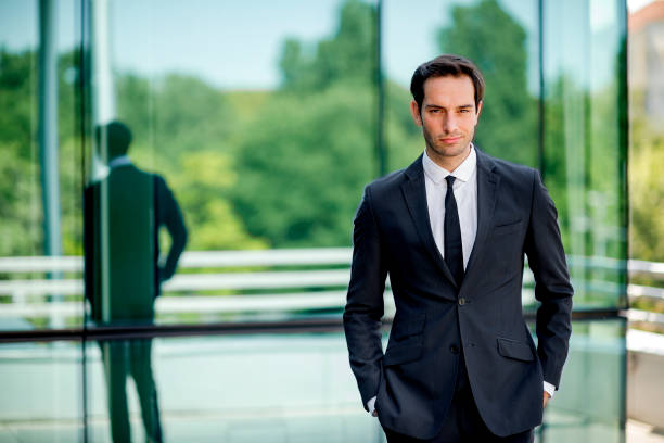 istock Portrait of confident businessman 1168064113