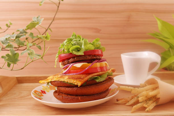 istock Hamburger and french fries 1168064168