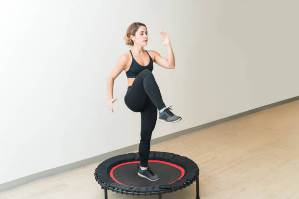 istock Beautiful Slim Female Exercising At Yoga Studio 1168065035