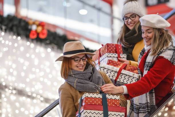 Christmas euphoria at the shopping mall