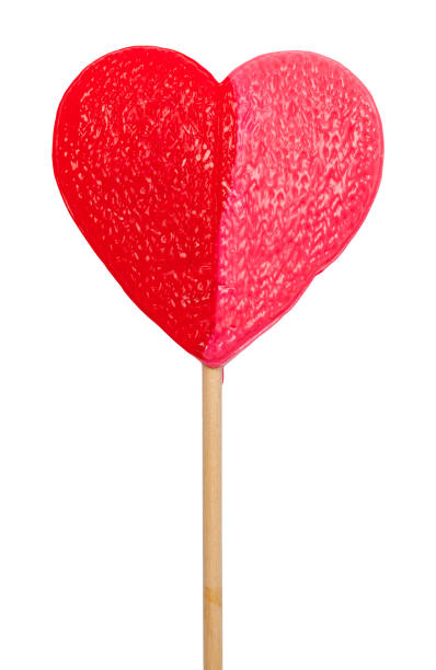 istock Red Pink Heart Lollipop 1168084523