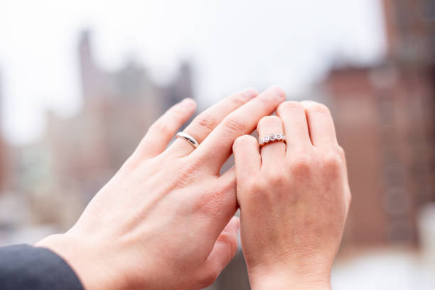 istock Just married in a roof top in Manhattan 1168086509