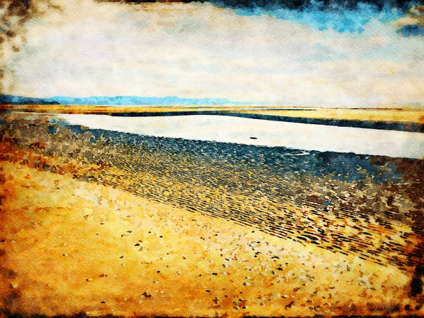 istock Watercolor Illustration of Beach Background 1168087621