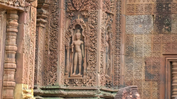 istock bas relief at banteay srei temple in angkor 1168090620
