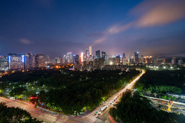 istock shenzhen city skyline at night 1168094097
