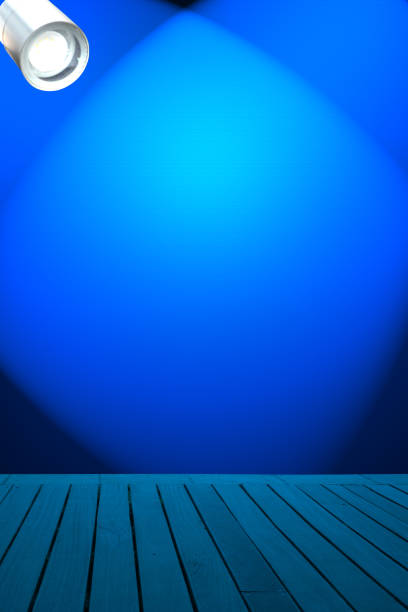 istock Stage of show illuminated by spots 1168095051
