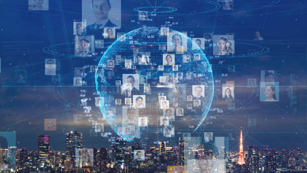 Global communication network concept. Worldwide business. Diversity.