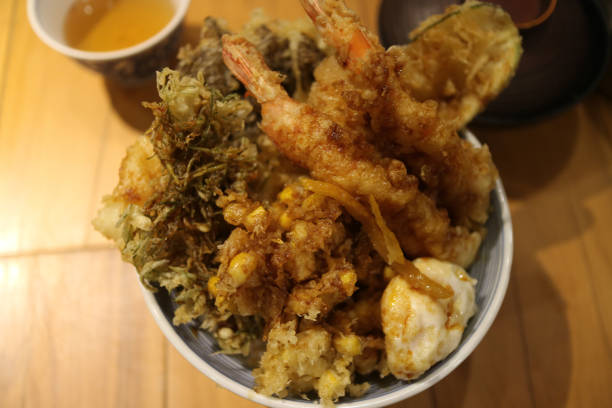 istock Large traditional Japanese Tendon dish in high-class Japanese restaurant 1168102923