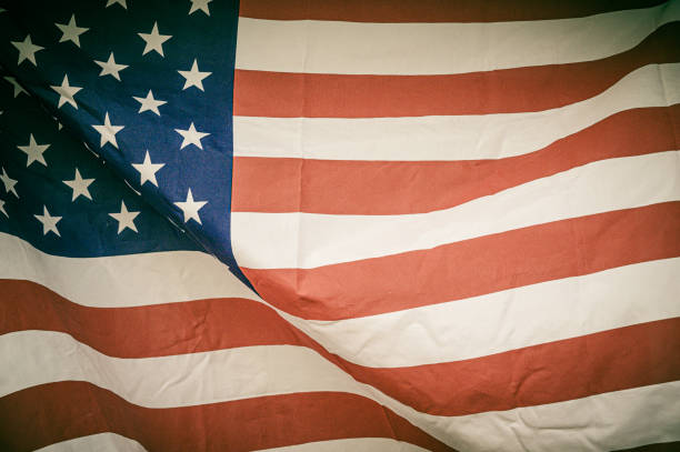 istock America flag waving with the wind for memorial day. 1168107227