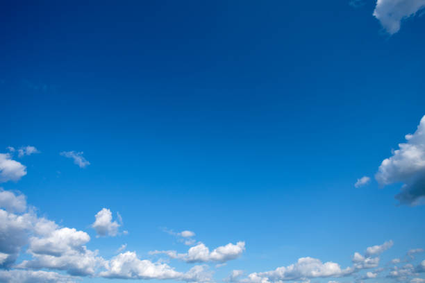 Blue sky and white cirrus clouds