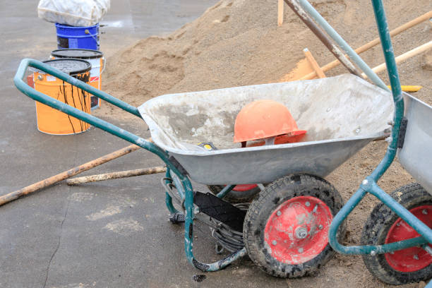 wheelbarrow on white