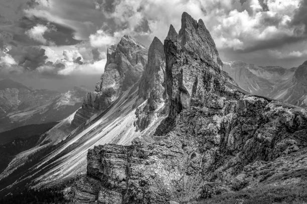 istock Stormy Peaks of Seceda 1168109677