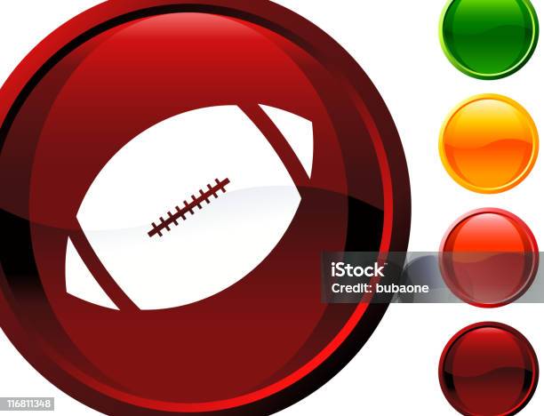 Icona Del Computer Nel Football Americano - Immagini vettoriali stock e altre immagini di Arancione - Arancione, Blu, Brillante