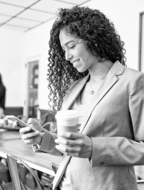 istock Breaktime at work. Hispanic businesswoman reading email during a coffee break 1168114055