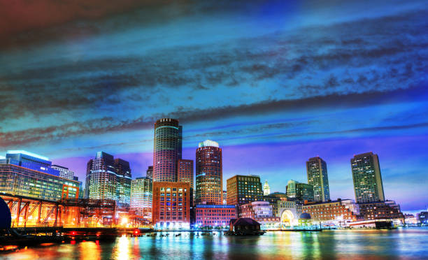 istock Downtown Boston City Skyline at Night 1168115824