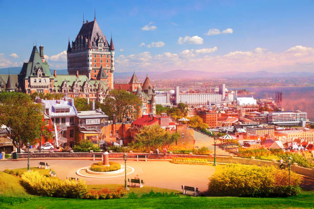 istock Beautiful Quebec City and the Frontenac Castle 1168116751