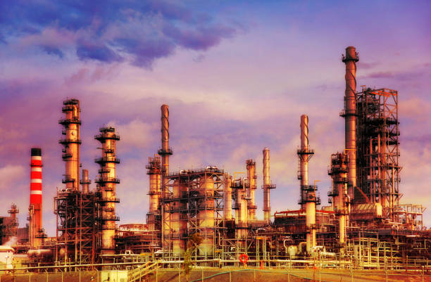 istock Modern Oil or Petroleum Refinery Architecture 1168116819
