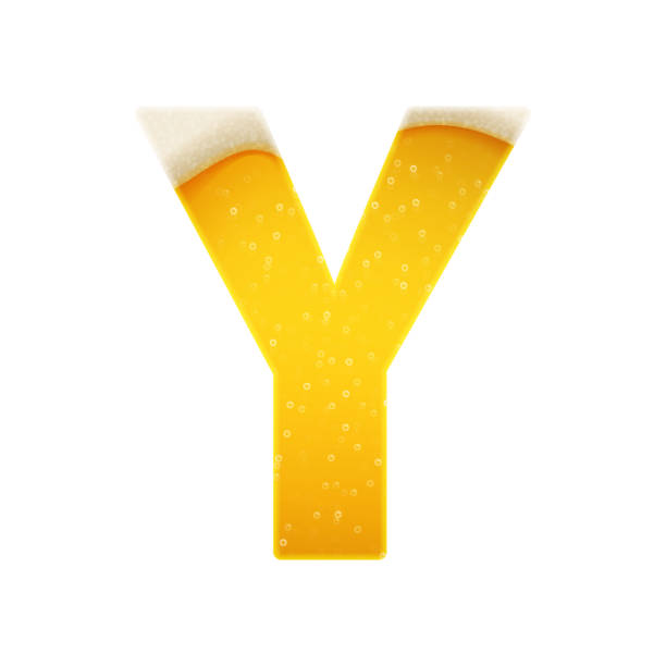 istock The alphabet in the form of lemonade or beer. Letter Y. Vector illustration on white background 1168118606