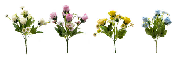 istock Set of beautiful artificial flowers for decoration 1168119571
