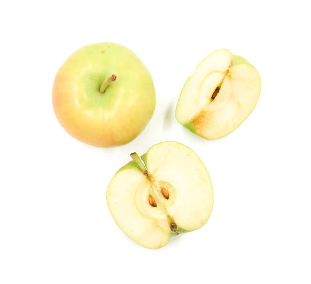 istock Green apple isolated on white background. 1168119695