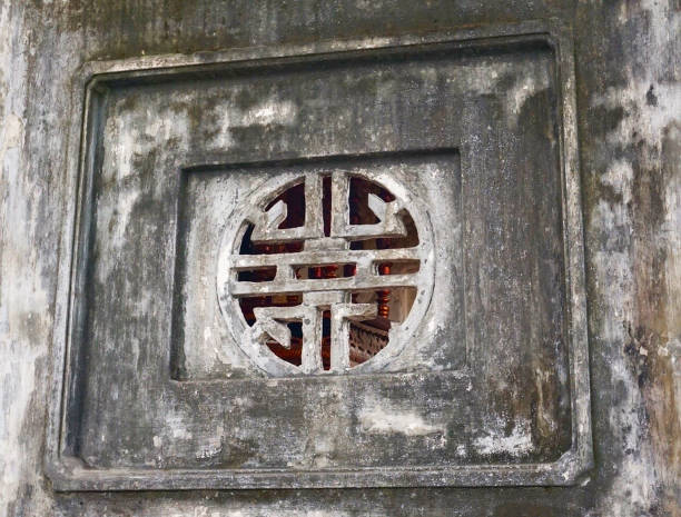 istock Traditional Vietnamese Style Window in Temple 1168121667