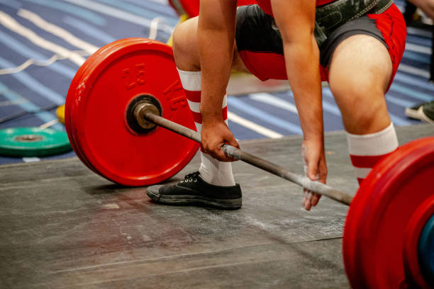 istock men powerlifter start attempt deadlift 1168123603