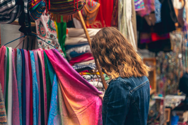 istock young woman shopping in a Bazar 1168123791