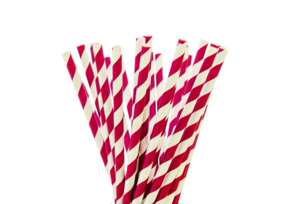 istock Paper straw of red colors 1168123830