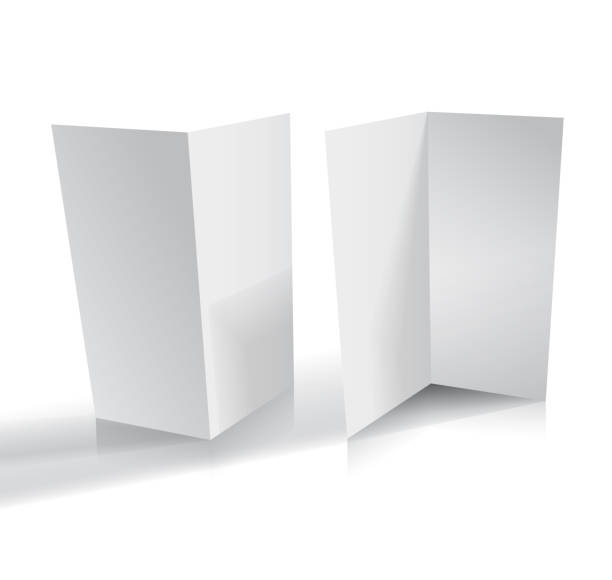 istock Magazine, booklet, postcard, flyer, business 3d card or brochure mockup template isolated on white. 1168124689