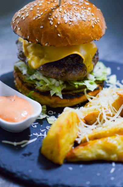 istock home made burgers with fresh ingredients 1168125659