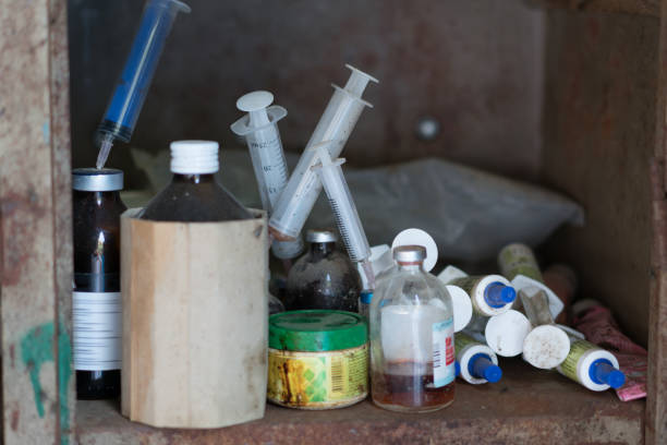 Veterinarian Vials and syringe