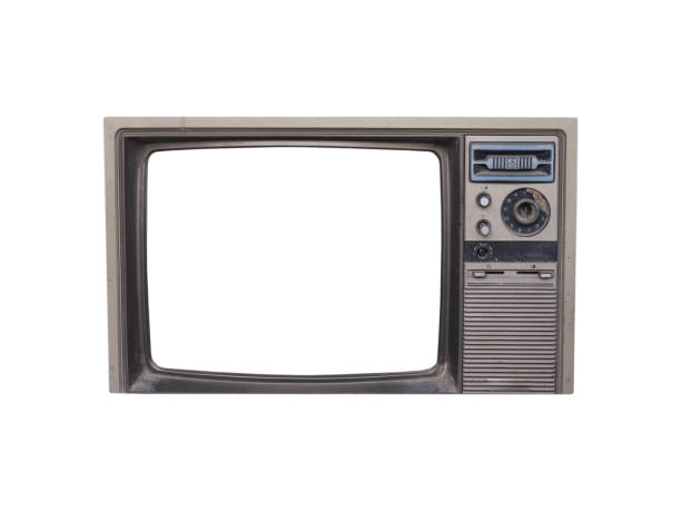 istock Vintage Television with cut out screen 1168131436