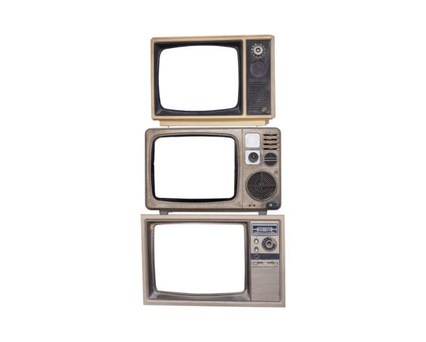 istock Vintage Television with cut out screen 1168131493