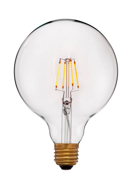 istock Vintage retro Edison lamp isolated on white background. 1168133459